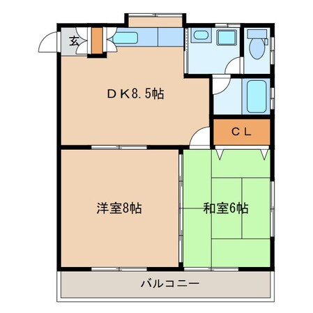 ベルメゾンBの物件間取画像